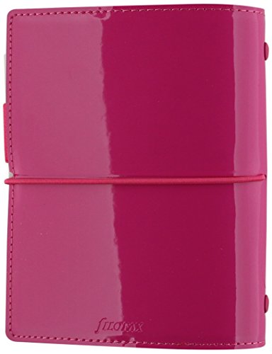 Filofax Pocket Domino Patent hot pink organiser von Filofax