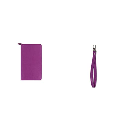 Filofax Saffiano kompakter Terminplaner, Himbeerfarben & Saffiano Personal Compact Zip Wristlet Raspberry von Filofax