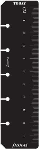 MINI Lineal Lesezeichen schwarz von Filofax