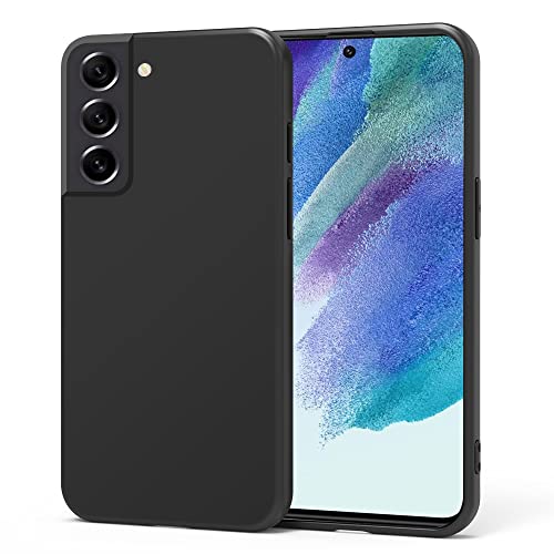 Filoto Soft Silikon Hülle für Samsung Galaxy S21 FE 5G, Kameraschutz Stoßfest TPU Handyhülle, Anti-Fingerabdruck Unzerstörbare Starke Stoßfestigkeit Kratzfest Ultra Dünn Schutzhülle (Schwarz) von Filoto