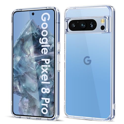 Filoto Ultra Clear Hülle für Google Pixel 8 Pro (2023), Transparent Vergilbungsfrei Slim Soft Silikon Handyhülle, Anti-Fingerabdruck Kratzfest Stoßfest Fallschutz Dünn TPU Schutzhülle (Clear) von Filoto