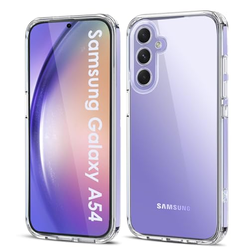 Filoto Ultra Clear Hülle für Samsung Galaxy A54 5G (2023), Transparent Vergilbungsfrei Slim Soft Silikon Handyhülle, Anti-Fingerabdruck Kratzfest Stoßfest Fallschutz Ultra Dünn TPU Schutzhülle (Clear) von Filoto