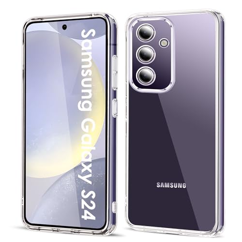 Filoto Ultra Clear Hülle für Samsung Galaxy S24 (2024), Transparent Vergilbungsfrei Slim Soft Silikon Handyhülle, Anti-Fingerabdruck Kratzfest Stoßfest Fallschutz Dünn TPU Schutzhülle (Clear) von Filoto