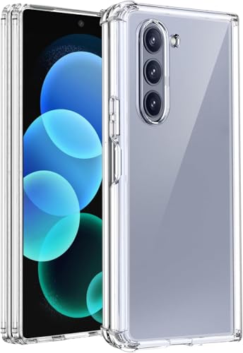 Filoto Ultra Clear Hülle für Samsung Galaxy Z Fold 5 5G (2023), Transparent Vergilbungsfrei Slim Soft Silikon Handyhülle, Anti-Fingerabdruck Kratzfest Stoßfest Fallschutz Dünn TPU Schutzhülle (Clear) von Filoto