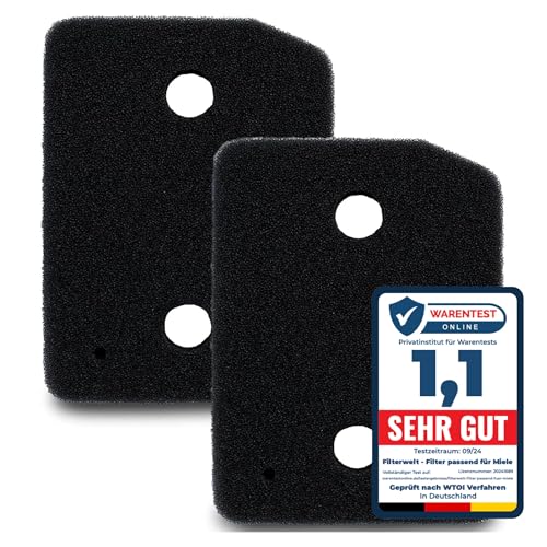 2er Set Filter für Miele T1 9164761 Trockner Wärmepumpentrockner Fein-Grob | 207 x 157 x 30mm | Schwammfilter Filtermatte Kondenstrockner Fusselfilter Schaumstoff Schaumfilter Sponge 2er Set Filter für Miele T1 9164761 Trockner Wärmepumpentrockner Fein-Grob | 207 x 157 x 30mm | Schwammfilter Filtermatte Kondenstrockner Fusselfilter Schaumstoff Schaumfilter Sponge von Filterwelt