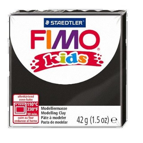 Box 8 Pasteten, 42 g, Fimo Kinder, Schwarz von Fimo