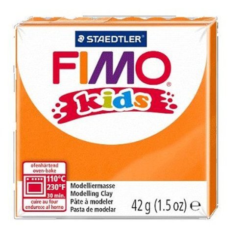FIMO Schachtel, 8 Stück, 42 g, Kinder, Orange von Fimo