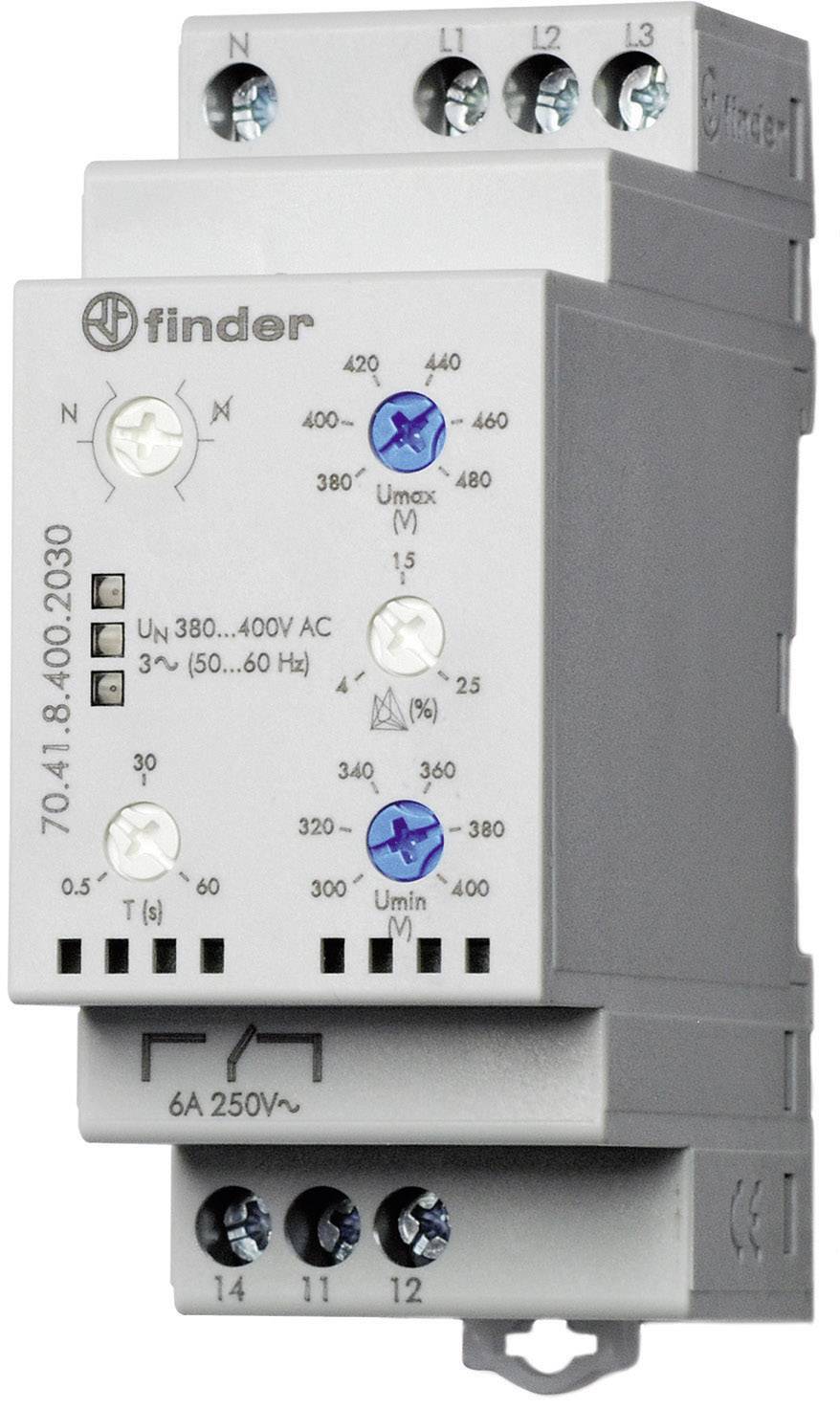 Finder 3-Phasen-Netzüberwachung 70.41.8.400.2030 1W 6A 380-415VAC von Finder GmbH