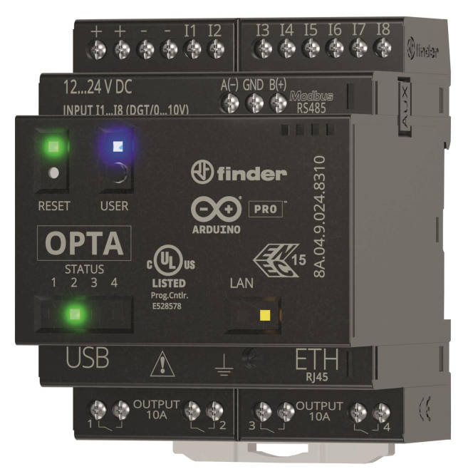 Finder OPTA Plus m. 8A.04.9.024.8310.CXX integrem Leitstand zum Energiemonitoring Finder OPTA Plus m. 8A.04.9.024.8310.CXX integrem Leitstand zum Energiemonitoring von Finder GmbH