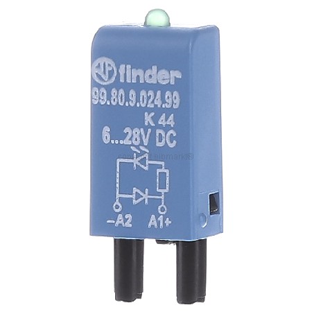 99.80.9.024.99  - LED gn + Diode 6.. 24VDC f.Fas. 94.82/83/84 99.80.9.024.99 von Finder