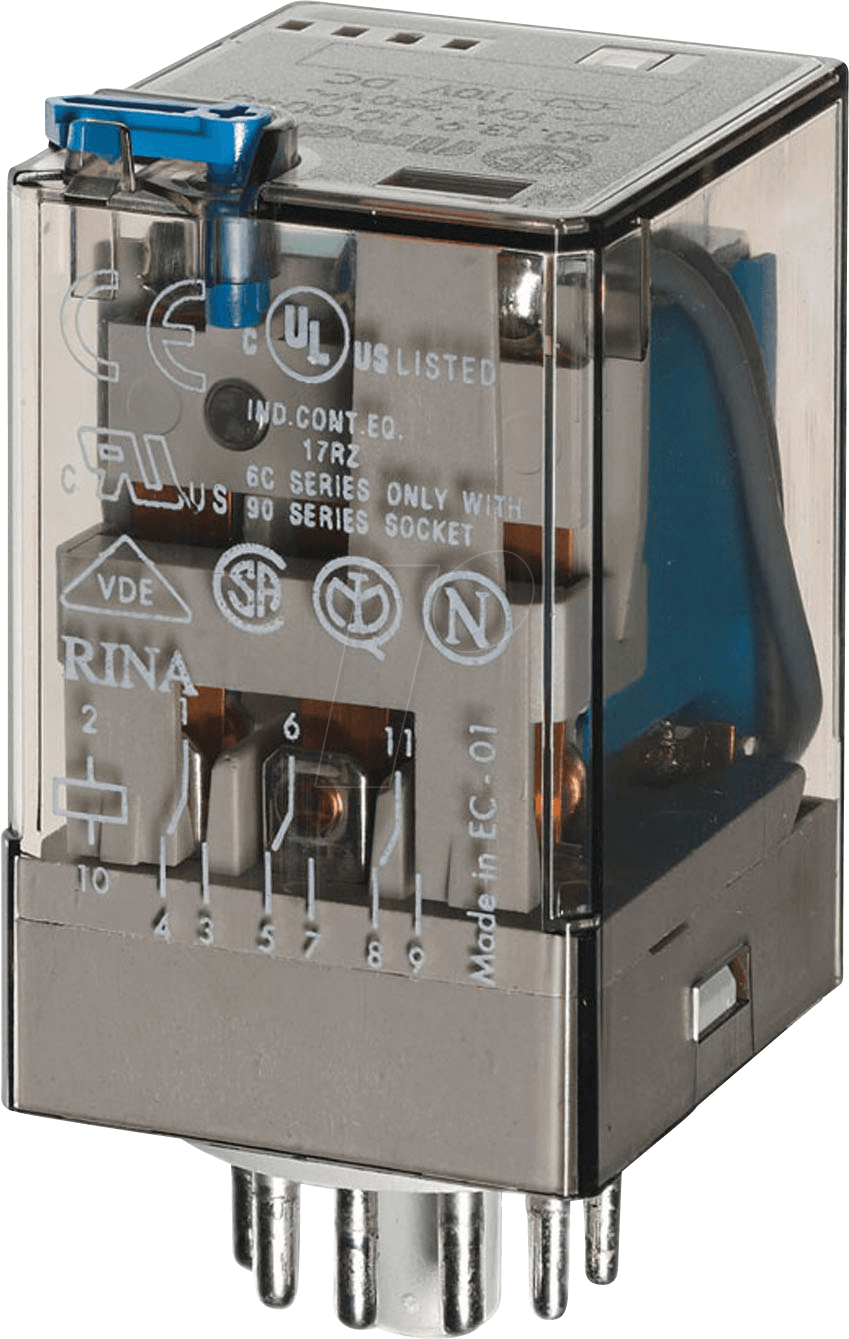 FIN 60.13.9 48V - Industrierelais, 3x UM, 250V/10A, 48VDC von Finder