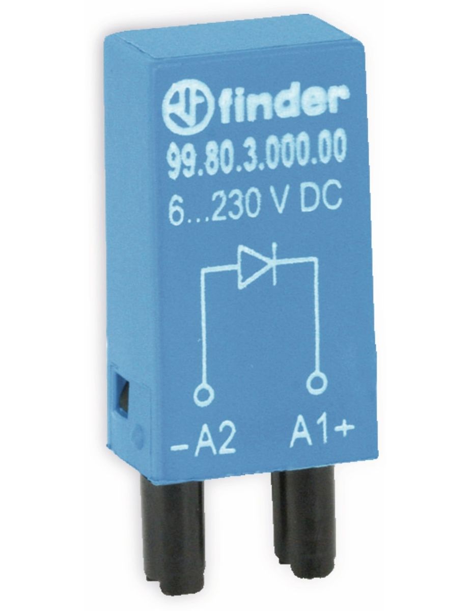 FINDER Steckmodul / Freilaufdiode, 99.80.3.000.00, für Serie 94, 95 von Finder