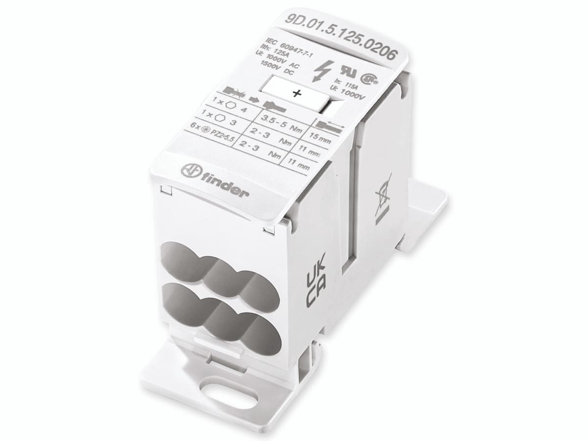 FINDER Terminal Block 9D.01.5.125.0206, 125 A FINDER Terminal Block 9D.01.5.125.0206, 125 A von Finder