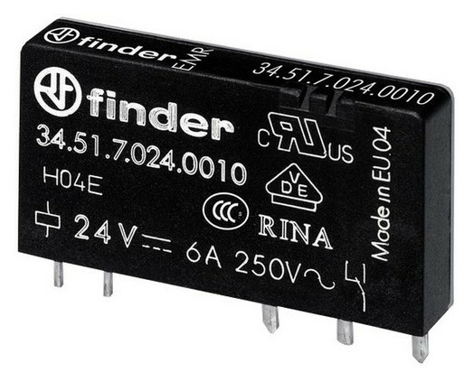Finder 34.51.7.024.0010 Steck-/Printrelais Finder 34.51.7.024.0010 Steck-/Printrelais von Finder