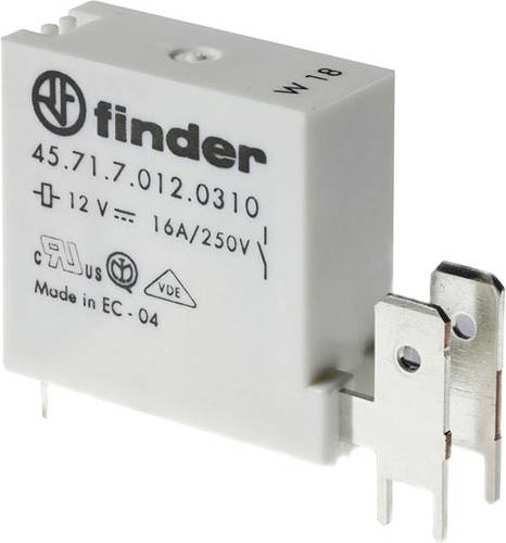 Finder 45.71.7.012.0410 Printrelais 12 V/DC 16A 1 Öffner 50St. Finder 45.71.7.012.0410 Printrelais 12 V/DC 16A 1 Öffner 50St. von Finder