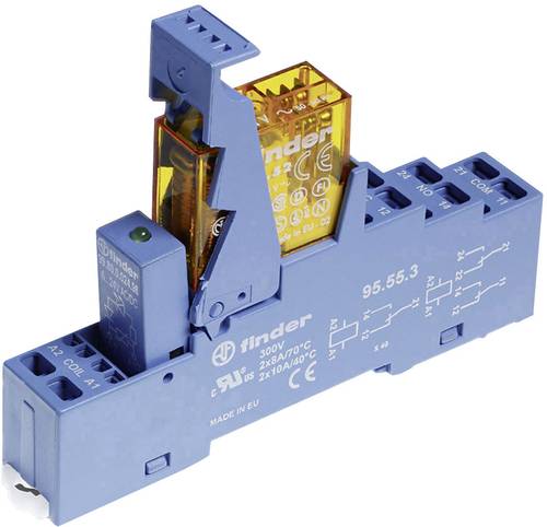 Finder 49.72.8.230.0060 Relaisbaustein Nennspannung: 230 V/AC 2 Wechsler Tray 10St. Finder 49.72.8.230.0060 Relaisbaustein Nennspannung: 230 V/AC 2 Wechsler Tray 10St. von Finder