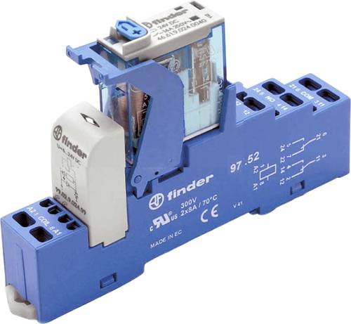 Finder 4C.52.9.024.5050 Koppelrelais 24 V/DC 8A 2 Wechsler 10St. Finder 4C.52.9.024.5050 Koppelrelais 24 V/DC 8A 2 Wechsler 10St. von Finder
