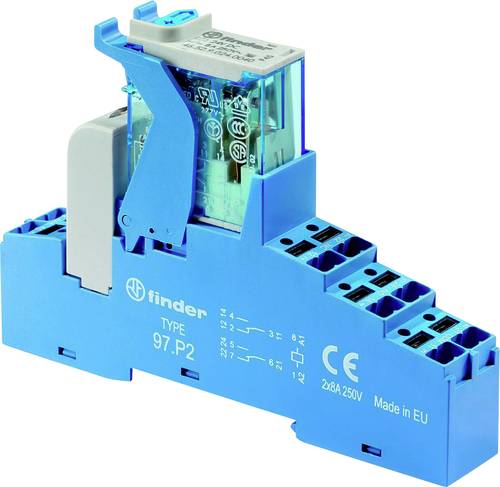 Finder 4C.P2.9.024.5050 Koppelrelais 24 V/DC 8A 2 Wechsler 10St. Finder 4C.P2.9.024.5050 Koppelrelais 24 V/DC 8A 2 Wechsler 10St. von Finder