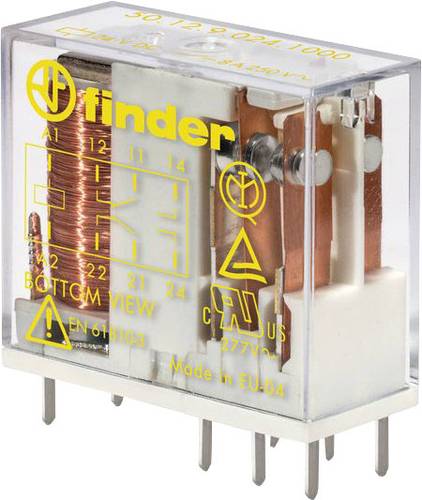 Finder 50.12.9.024.4000 Printrelais 24 V/DC 8A 2 Wechsler 50 St. Tray Finder 50.12.9.024.4000 Printrelais 24 V/DC 8A 2 Wechsler 50 St. Tray von Finder