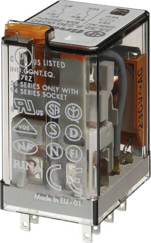 Finder 55.32.8.230.0000 Steckrelais 230 V/AC 10A 2 Wechsler 10St. von Finder