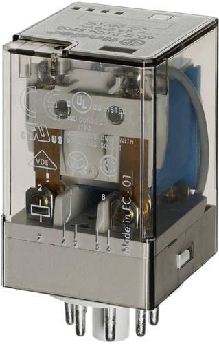 Finder 60.12.9.012.0040 Steckrelais 12 V/DC 10A 2 Wechsler 1St. Finder 60.12.9.012.0040 Steckrelais 12 V/DC 10A 2 Wechsler 1St. von Finder