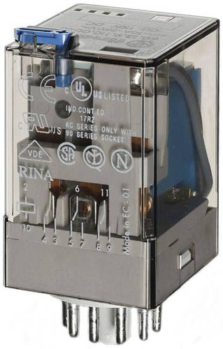 Finder 60.13.9.012.0040 Steckrelais 12 V/DC 10A 3 Wechsler 10 St. Tray von Finder