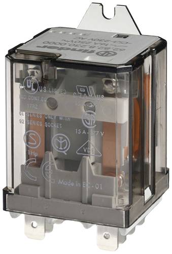 Finder 62.82.8.230.4300 Steckrelais 230 V/AC 16A 2 Schließer 1St. von Finder