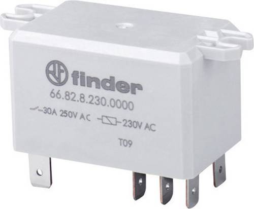 Finder 66.82.8.230.0300 Steckrelais 230 V/AC 30A 2 Schließer 1St. von Finder