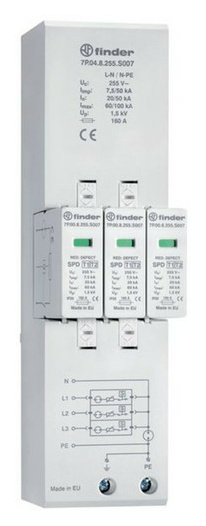 Finder 7P.04.8.255.S007 Kombiableiter Typ 1+2 Finder 7P.04.8.255.S007 Kombiableiter Typ 1+2 von Finder