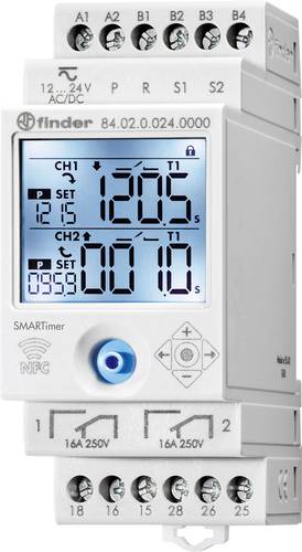 Finder 84.02.0.024.0000-5 84.02.0.024.0000 Zeitrelais 24 V/DC 5 St. 2 Wechsler Tray Finder 84.02.0.024.0000-5 84.02.0.024.0000 Zeitrelais 24 V/DC 5 St. 2 Wechsler Tray von Finder