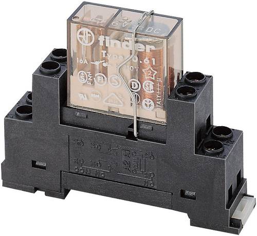 Finder 95.65M Relaissockel mit Haltebügel (L x B x H) 15.6 x 63.1 x 33.3mm Tray 10St. von Finder