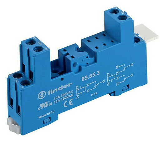 Finder 95.85.3 Relaisfassung blau von Finder