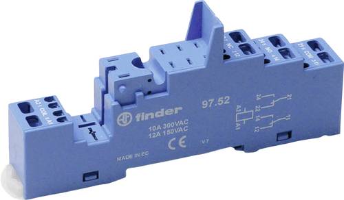 Finder 97.52.7 Relaissockel (L x B x H) 44 x 15.8 x 95.6mm 10St. von Finder