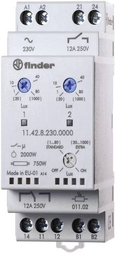 Finder Dämmerungsschalter 1 St. 11.42.8.230.0000 Betriebsspannung:230 V/AC Empfindlichkeit Licht: 1 Finder Dämmerungsschalter 1 St. 11.42.8.230.0000 Betriebsspannung:230 V/AC Empfindlichkeit Licht: 1 von Finder