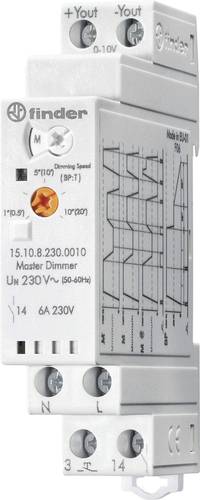 Finder Dimmer für Hutschiene 10 St. 15.10.8.230.0010 Betriebsspannung:230 V/AC Finder Dimmer für Hutschiene 10 St. 15.10.8.230.0010 Betriebsspannung:230 V/AC von Finder