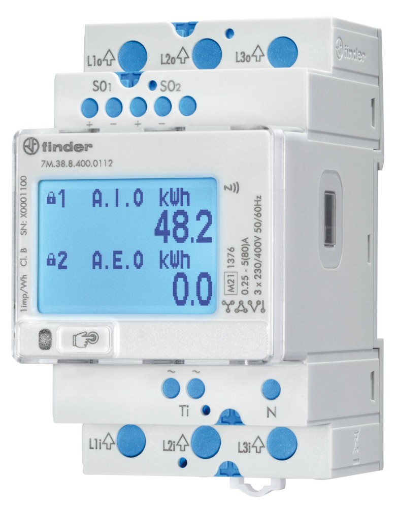 Finder Energiezähler 7M.38.8.400.0112 7M3884000112 Finder Energiezähler 7M.38.8.400.0112 7M3884000112 von Finder
