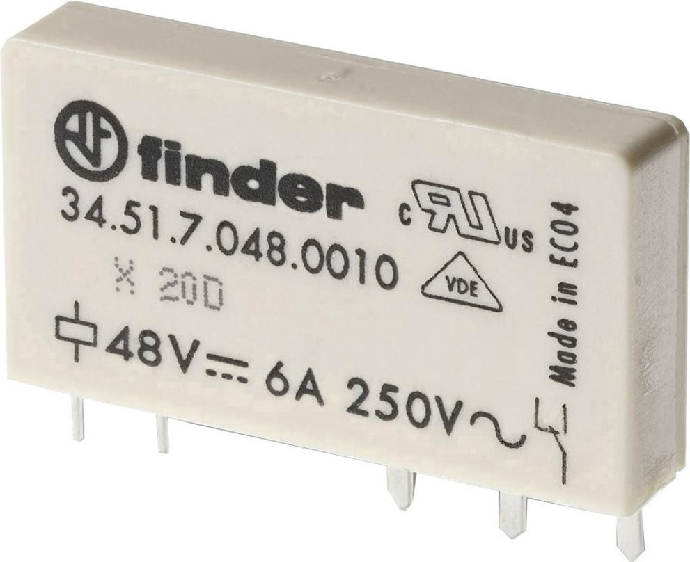 Finder Printrelais 12 V/DC 6 A 1 Wechsler 34.51.7.012.0010 1 St. (34.51.7.012.0010) von Finder