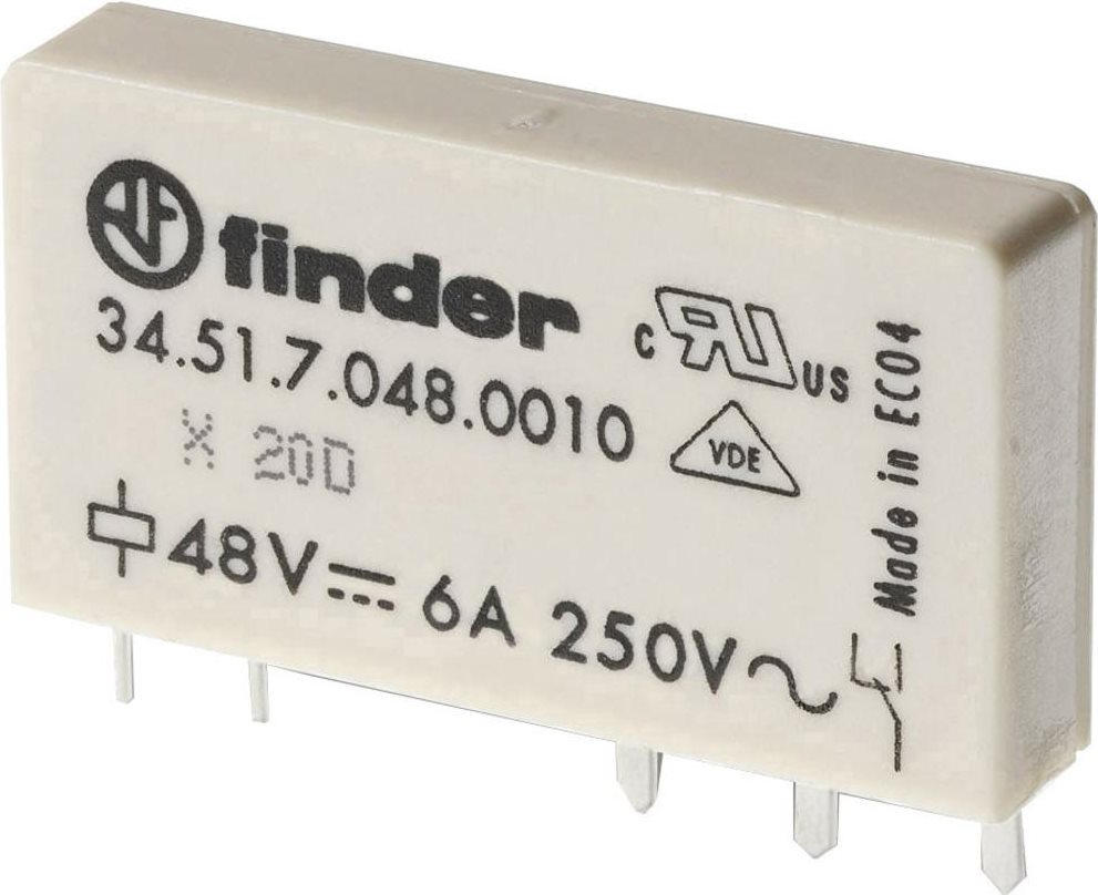 Finder Printrelais 5 V/DC 6 A 1 Wechsler 34.51.7.005.0010 1 St. (34.51.7.005.0010) von Finder