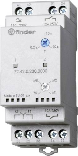 Finder Pumpen-Umschaltrelais 24 V/DC, 24 V/AC 1 Schließer, 1 Schließer 1 St. 72.42.0.024.0000 von Finder