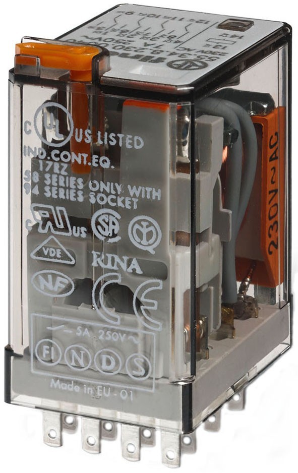 Finder Rel. Verssp. 230VAC 4W 7A 55.34.8.230.0040 553482300040 von Finder