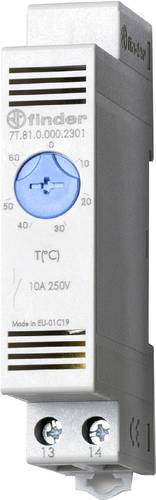 Finder Schaltschrankheizungs-Thermostat 7T.81.0.000.2301 250 V/AC 1 Schließer (L x B x H) 88.8 x 17 von Finder
