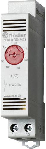 Finder Schaltschrankheizungs-Thermostat 7T.81.0.000.2403 250 V/AC 1 Öffner (L x B x H) 88.8 x 17.5 von Finder