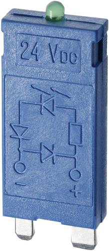 Finder Steckmodul mit EMV-Entstörbeschaltung, mit Diode, mit LED 99.01.9.024.99 Leuchtfarben: Grün Finder Steckmodul mit EMV-Entstörbeschaltung, mit Diode, mit LED 99.01.9.024.99 Leuchtfarben: Grün von Finder