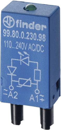 Finder Steckmodul mit LED 99.80.0.230.59 Leuchtfarben: Grün Bulk 10St. Finder Steckmodul mit LED 99.80.0.230.59 Leuchtfarben: Grün Bulk 10St. von Finder