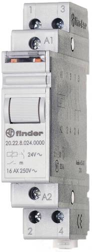 Finder Stromstoß-Schalter Hutschiene 20.22.9.024.4000 2 Schließer 24 V/DC 16A 4000 VA 1St. Finder Stromstoß-Schalter Hutschiene 20.22.9.024.4000 2 Schließer 24 V/DC 16A 4000 VA 1St. von Finder