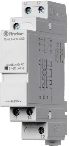 Finder Überwachungsrelais 208 - 480 V/AC 1 Wechsler 70.61.8.400.0000 1St. von Finder