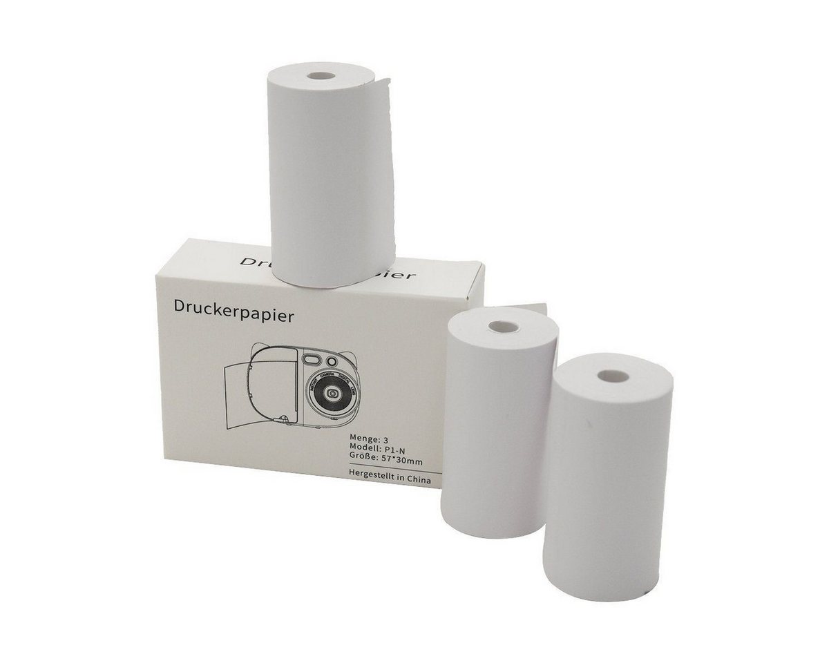 Fine Life Pro Kinderkamera (3 Rollen Thermopapier 57x30mm für PB01 Kinderkamera) von Fine Life Pro