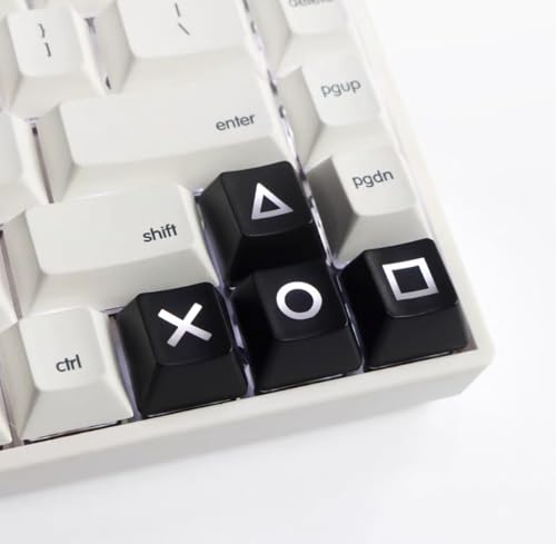 Tastatur-Tastenkappen Pfeil/Richtung PSP Cherry MX Key Cap für Corsair K55 K65 K63 MX Switches Backlit/Keychron C3 Pro/K8/K2 Version 2/Razer Huntsman/MageGee Mechanische Gaming-Tastatur (schwarz) von FineUsea