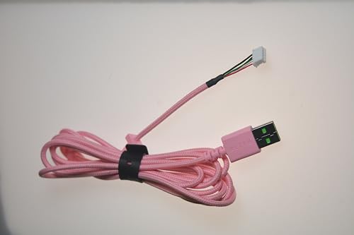 USB-Draht-Daten- und Audiokabel, Ersatz für Razer Kraken Kitty Edition/Ultimate Edition Kopfhörer (Rosa) von FineUsea