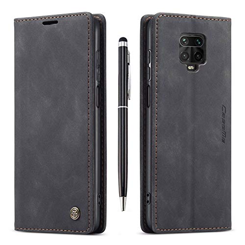 Finemoco Handyhülle für Xiaomi Redmi Note 9 Pro/Note 9 Pro Max,Redmi Note 9S Hülle Leder,Premium PU Tasche mit Brieftasche Flip Cover Schwarz Schutzhülle Magnet Stoßfest Silikon TPU Bumper Klapphülle Finemoco Handyhülle für Xiaomi Redmi Note 9 Pro/Note 9 Pro Max,Redmi Note 9S Hülle Leder,Premium PU Tasche mit Brieftasche Flip Cover Schwarz Schutzhülle Magnet Stoßfest Silikon TPU Bumper Klapphülle von Finemoco